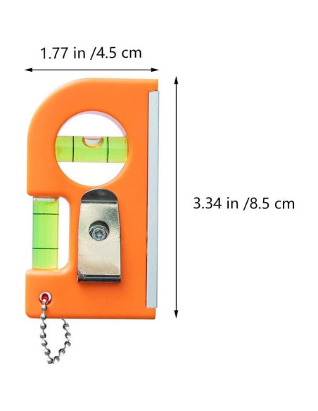 Nivel Burbuja Mini Baluue 4 Pcs 8.5x4.5cm Naranja Nivel Burbuja Mini Baluue 4 Pcs 8.5x4.5cm Naranja