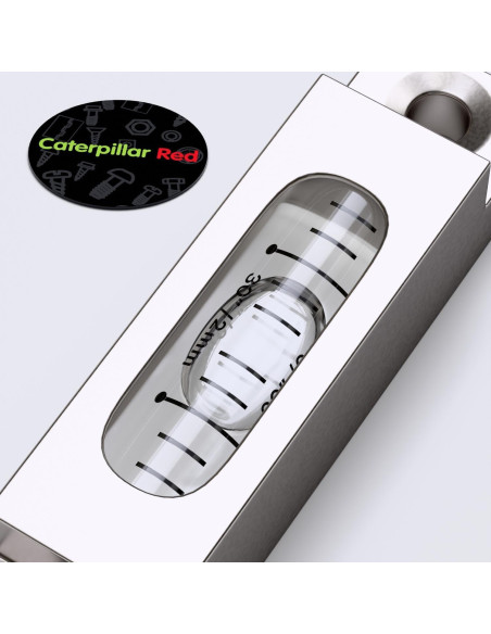 Nivel de Burbuja Espiritual Caterpillar Red 66mm Claro Nivel de Burbuja Espiritual Caterpillar Red 66mm Claro