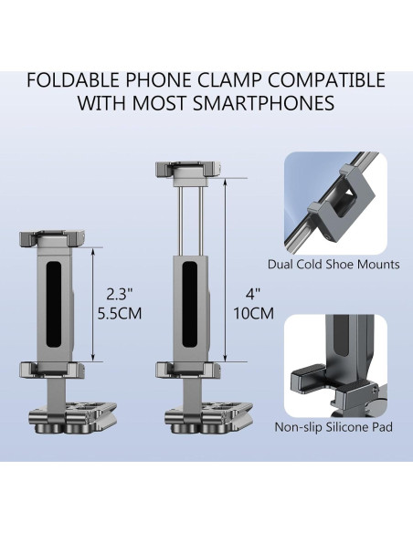 Soporte de trípode para teléfono CAMOLO PT-05 ligero y portátil Soporte de trípode para teléfono CAMOLO PT-05 ligero y portátil