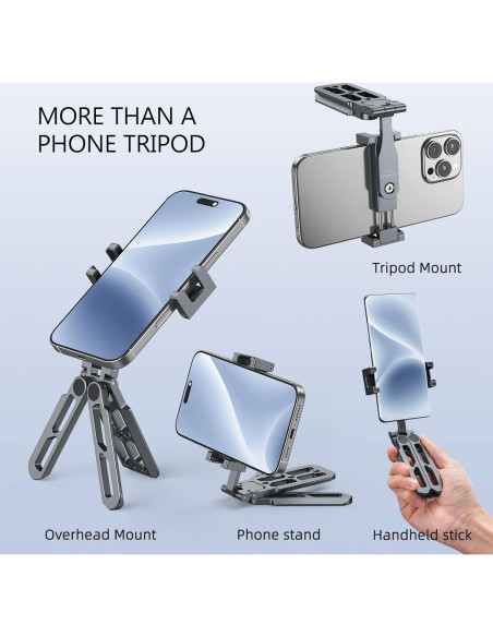 Soporte de trípode para teléfono CAMOLO PT-05 ligero y portátil Soporte de trípode para teléfono CAMOLO PT-05 ligero y portátil