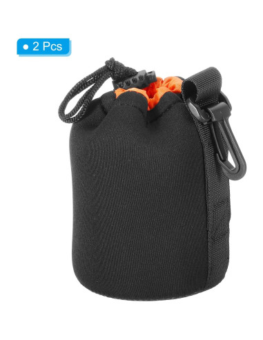 Bolsa para Lentes de Cámara PATIKIL Neopreno 2 Pcs 8.4x14cm