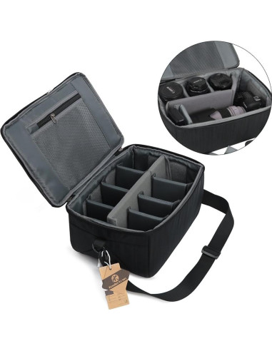 Bolsa de Inserción para Cámara DSLR Koolertron Negra 33x23x16cm