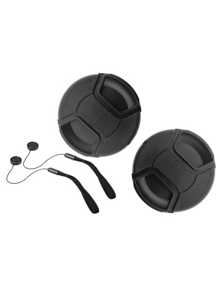 Funda de tapa de lente 46mm Snap-on para Nikon y Panasonic - Paquete de 2 Funda de tapa de lente 46mm Snap-on para Nikon y Panasonic - Paquete de 2