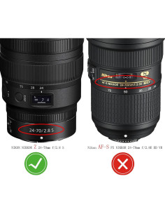 Funda Tapa Lente 72mm Huipuxiang para Nikon NIKKOR Z 24-70mm 2