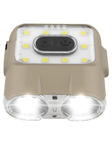 Linterna Frontal Claymore 120H Tan - LED Recargable USB-C