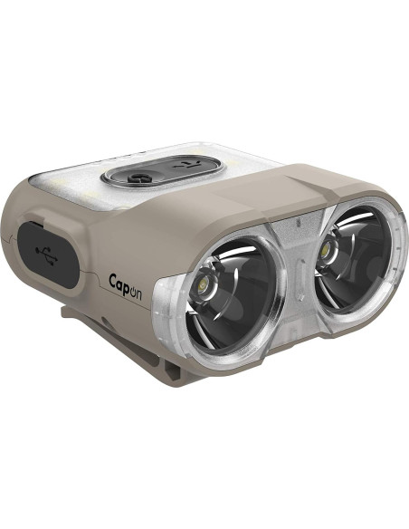 Linterna Frontal Claymore 120H Tan - LED Recargable USB-C Linterna Frontal Claymore 120H Tan - LED Recargable USB-C