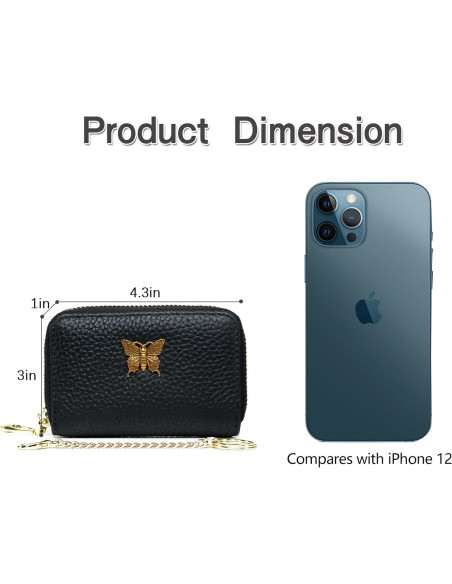 Cartera de cuero genuino imeetu para mujeres con bloqueo RFID Cartera de cuero genuino imeetu para mujeres con bloqueo RFID