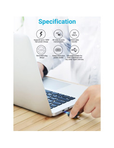 Convertidor OTG 2 en 1 USB 3.0 a Micro USB y Tipo C URWOOW 2