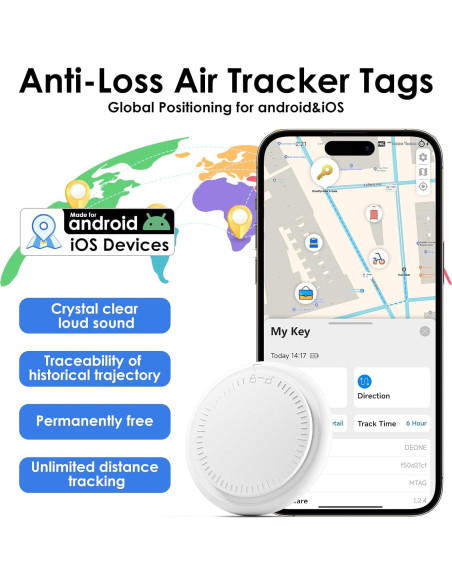Rastreador Bluetooth LAOLASEED Paquete de 4 Impermeable IPX8 Rastreador Bluetooth LAOLASEED Paquete de 4 Impermeable IPX8