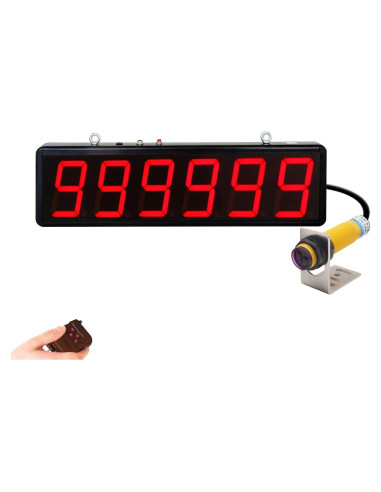 Contador Digital JIAWANSHUN 4" LED Infrarrojo 999999