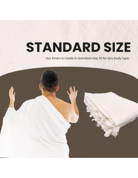 Conjunto Ihram Completo S Sunrise para Hajj y Umrah - 2 Prendas, 2 Cinturones, Contador Digital Conjunto Ihram Completo S Sunrise para Hajj y Umrah - 2 Prendas, 2 Cinturones, Contador Digital
