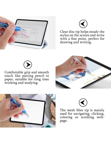 Paquete de 5 bolígrafos stylus Mabor para pantallas táctiles
