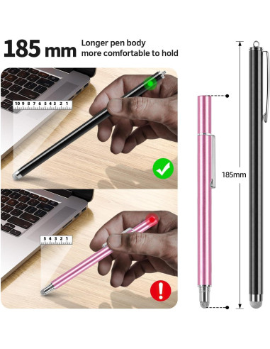 Lápiz Táctil Capacitivo GUUGEI 185mm Alta Sensibilidad Paquete de 5