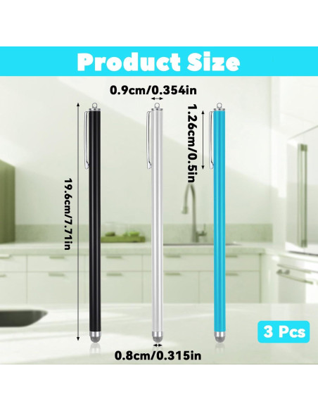Bolígrafo Estilógrafo JIEYAO 3 Pcs Punta de Fibra Universal Bolígrafo Estilógrafo JIEYAO 3 Pcs Punta de Fibra Universal