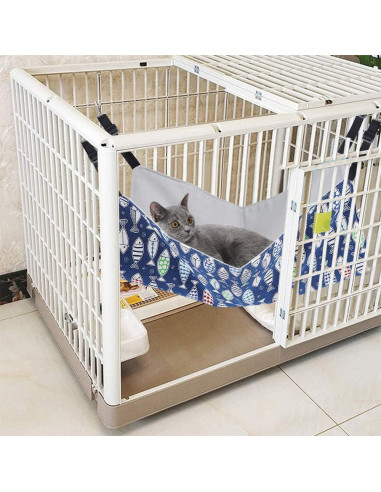 Hamaca para Gato PERSUPER Ajustable 55x45 cm Reversible