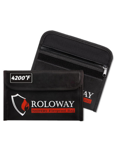 Bolsa a Prueba de Fuego ROLOWAY 20 x 13 cm Resistente Agua