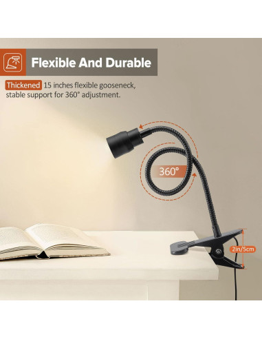 Lámpara LED de lectura con clip SFY ZCL01 USB regulable