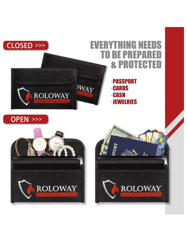 Bolsa a Prueba de Fuego ROLOWAY 20 x 13 cm Resistente Agua