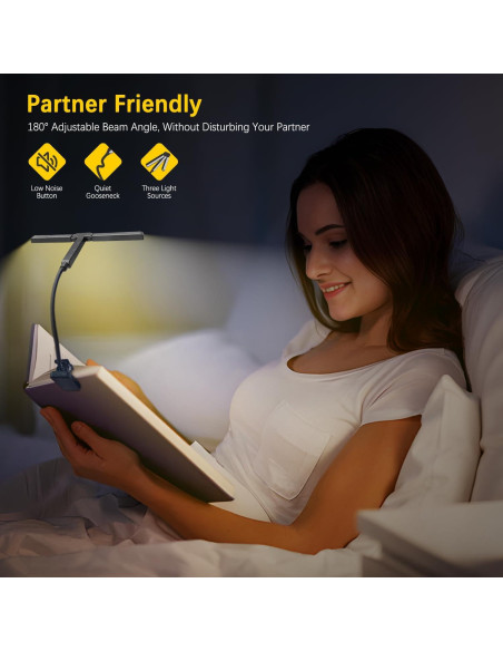 Luz de Libro Recargable HOVOYNN T-Head 51 LED 1000mAh Luz de Libro Recargable HOVOYNN T-Head 51 LED 1000mAh