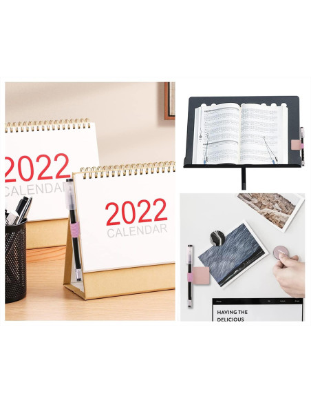 Soportes para Bolígrafos Mini Skater 3 Pcs Rosa Cuero PU