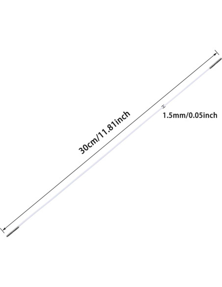 Cuerdas Elásticas con Extremos de Metal ONLYKXY 30pcs 30cm Cuerdas Elásticas con Extremos de Metal ONLYKXY 30pcs 30cm