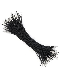 Cuerda Elástica Negra 60 Pcs AEVBSOY 2mm con Extremos de Metal