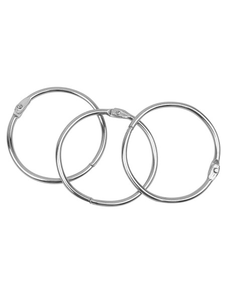 Anillos de Encuadernación Sueltos KTOJOY 50 Piezas 50 mm Plateado Anillos de Encuadernación Sueltos KTOJOY 50 Piezas 50 mm Plateado