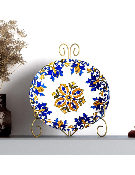 Soporte de Placa Plegable HEMYLU 30.48 cm Dorado para Exhibición Soporte de Placa Plegable HEMYLU 30.48 cm Dorado para Exhibición