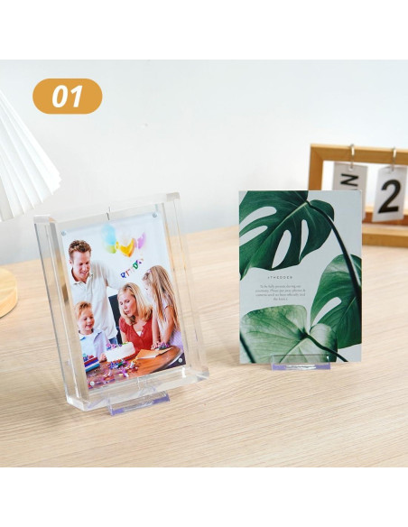 Soporte Acrílico para Libros PPH-Sisy - 8 Pcs, Ajustable Soporte Acrílico para Libros PPH-Sisy - 8 Pcs, Ajustable