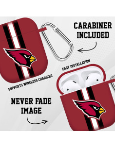 Funda HD Game Time Arizona Cardinals para AirPods 1 y 2 2