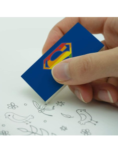 Set de 2 Borradores Superman Logo - Graphics and More 2