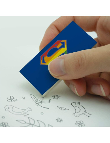 Set de 2 Borradores Superman Logo - Graphics and More