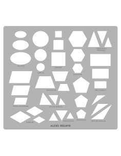 Plantilla de Círculo de Metal Aleks Melnyk 204x185mm