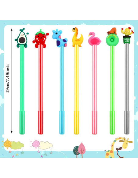 Bolígrafos de Gel SANNIX 50 Piezas Caricatura Multicolor Bolígrafos de Gel SANNIX 50 Piezas Caricatura Multicolor