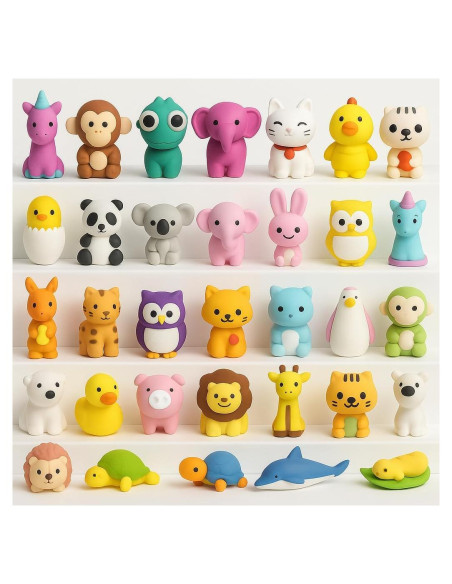 Borradores Divertidos de Animales 30 pcs Elección de Sueño Borradores Divertidos de Animales 30 pcs Elección de Sueño