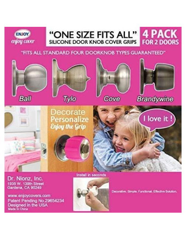 Agarraderas de Silicona Enjoy Cover - Antideslizantes Universal 4 Pzas