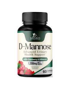 Suplemento D-Mannosa 1,350 mg Nature's Nutrition 60 Cápsulas