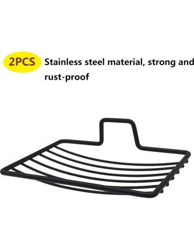 Plato de Jabón Acero Inoxidable Quanzhou Chenchenchen 2pcs Negro