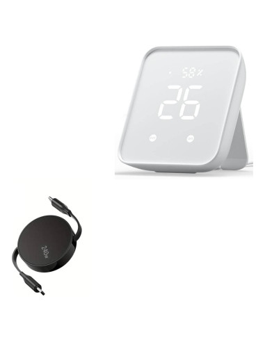 Cable BoxWave USB Tipo-C Retráctil 240W - Negro