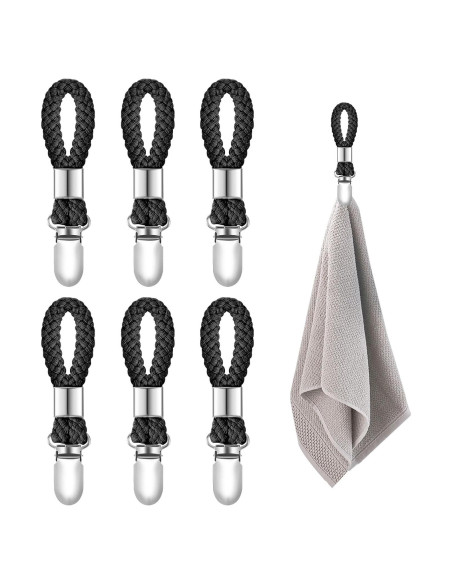 Clips para Toallas de Cocina y Baño SXoonKing - 6 Piezas Clips para Toallas de Cocina y Baño SXoonKing - 6 Piezas