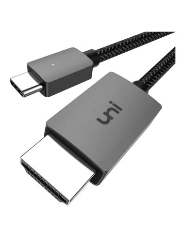Cable USB C a HDMI uni 1.8M 4K Alta Velocidad Gris