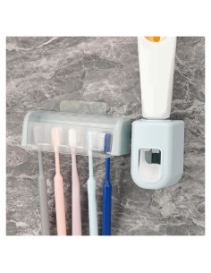 Soporte de Cepillos de Dientes LUEXBOX Montado en Pared Azul