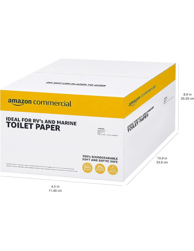Papel higiénico 2 capas AmazonCommercial 24 rollos 300 hojas