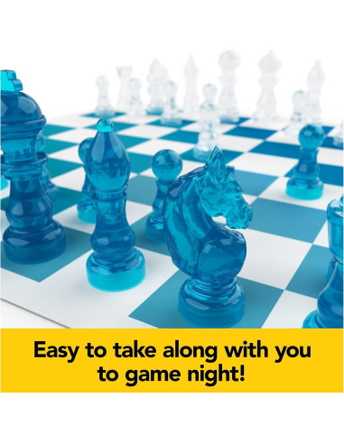 Juego de Ajedrez y Damas Pack & Go Spin Master 11.4x17.5cm