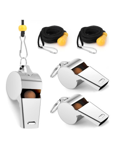 Silbato de Entrenador Evechole Acero Inoxidable Sonido Fuerte