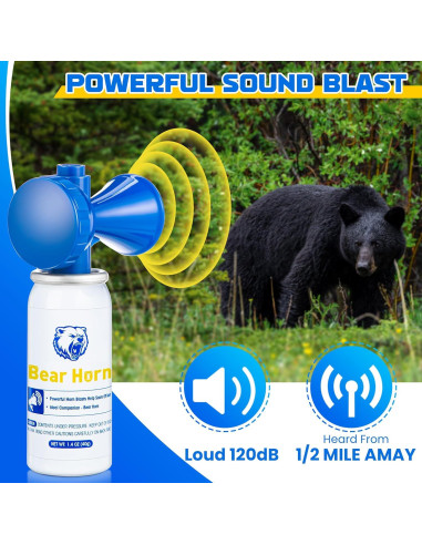 Cuerno de Oso Dunkive para Defensa Personal 120dB 39.7g