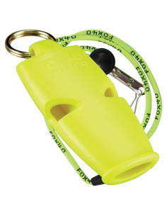 Silbato de Seguridad Fox 40 Micro Neón con Cordón