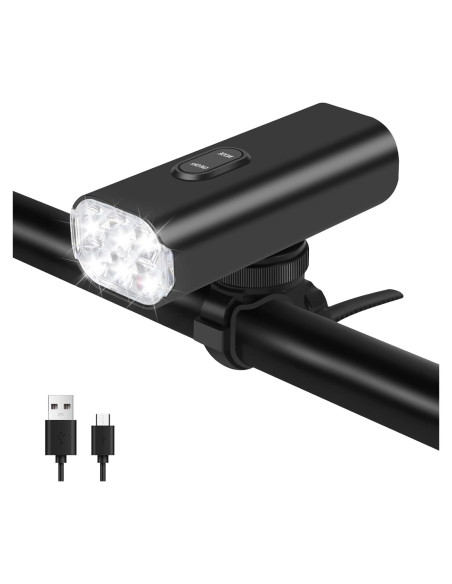 Luz Frontal para Bicicleta Suruid 2000 Lúmenes Recargable IPX-6 Luz Frontal para Bicicleta Suruid 2000 Lúmenes Recargable IPX-6