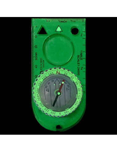 Brújula de Senderismo FJOORD MASTER W4 - Compacta y Luminosa
