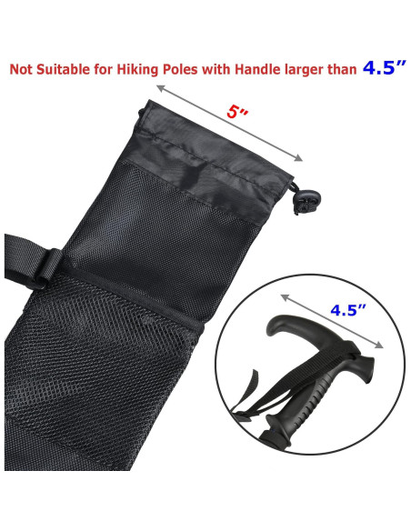 Bolsa de Transporte Cosmos para Bastones de Trekking Negra 71x13cm Bolsa de Transporte Cosmos para Bastones de Trekking Negra 71x13cm